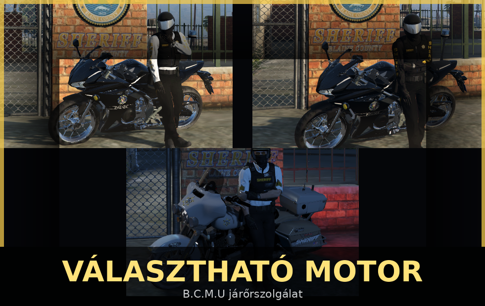 1 hétig választható motorral járőr szolgálat